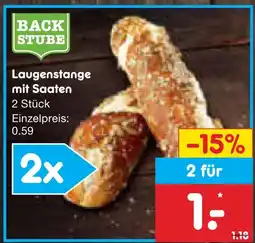 Netto Marken-Discount Backstube laugenstange mit saaten Angebot