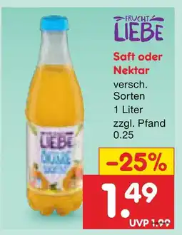 Netto Marken-Discount Frucht liebe saft Angebot
