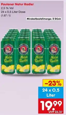 Netto Marken-Discount Paulaner natur radler Angebot