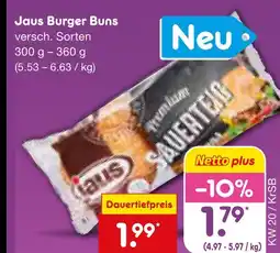 Netto Marken-Discount Jaus burger buns Angebot