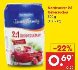 Netto Marken-Discount Nordzucker 2:1 gelierzucker Angebot