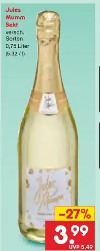 Netto Marken-Discount Jules mumm sekt Angebot