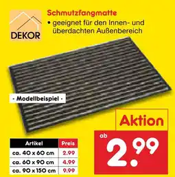 Netto Marken-Discount Dekor schmutzfangmatte Angebot