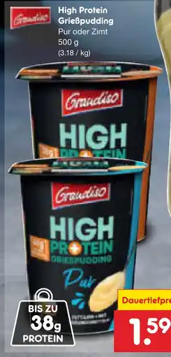 Netto Marken-Discount Grandiso high protein grießpudding Angebot