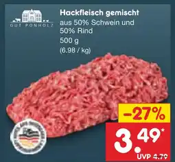 Netto Marken-Discount Gut ponholz hackfleisch gemischt Angebot