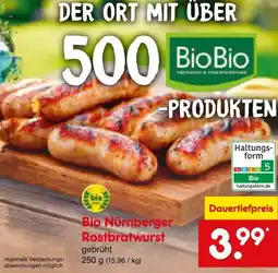 Netto Marken-Discount Biobio bio nürnberger rostbratwurst Angebot