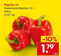 Netto Marken-Discount Paprika rot Angebot