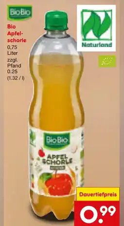 Netto Marken-Discount Biobio bio apfelschorle Angebot