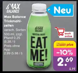 Netto Marken-Discount Max balance trinkmahlzeiten Angebot