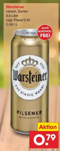 Netto Marken-Discount Warsteiner Angebot