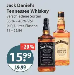 V Markt Jack daniel's tennessee whiskey Angebot