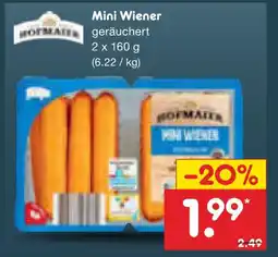 Netto Marken-Discount Hofmaier mini wiener Angebot