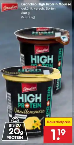 Netto Marken-Discount Grandiso high protein mousse Angebot