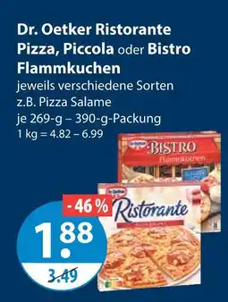 V Markt Dr. oetker ristorante pizza, piccola oder bistro flammkuchen Angebot