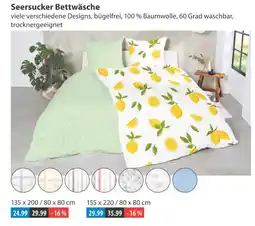 V Markt Seersucker bettwäsche Angebot