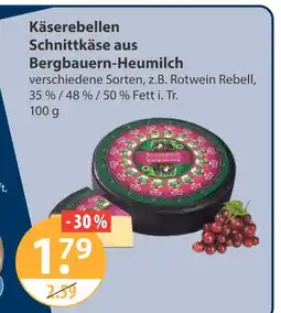 V Markt Käserebellen schnittkäse aus bergbauern-heumilch Angebot