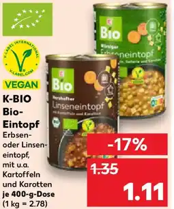 Kaufland K-BIO Bio Eintopf Angebot