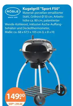 V Markt Rösle kugelgrill sport f50 Angebot