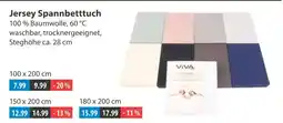 V Markt Viva jersey spannbettuch Angebot
