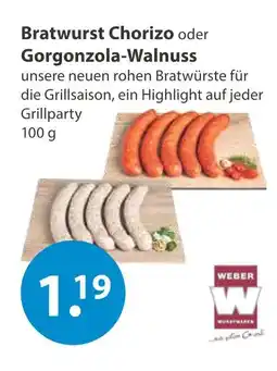 V Markt Weber bratwurst chorizo Angebot