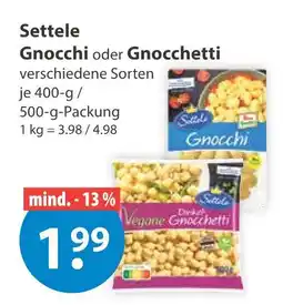 V Markt Settele gnocchi oder gnocchetti Angebot
