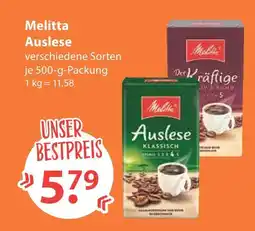 V Markt Melitta auslese kaffee Angebot