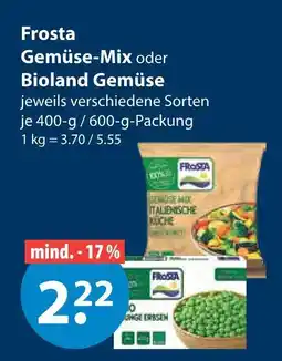 V Markt Frosta gemüse-mix oder bioland gemüse Angebot