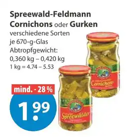 V Markt Spreewald-feldmann cornichons oder gurken Angebot