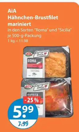 V Markt Aia hähnchen-brustfilet mariniert roma Angebot