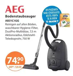 V Markt Aeg bodenstaubsauger ab31c1gg Angebot