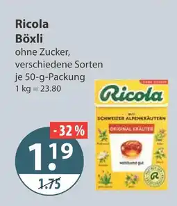 V Markt Ricola böxli Angebot