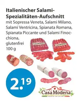 V Markt Casa modena italienischer salami-spezialitäten-aufschnitt Angebot