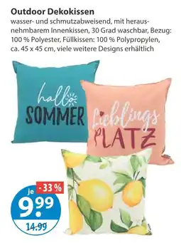 V Markt Outdoor dekokissen Angebot