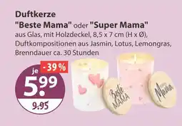 V Markt Beste mama oder super mama duftkerze Angebot