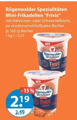 V Markt Rügenwalder spezialitäten mini-frikadellen 'frixis' Angebot