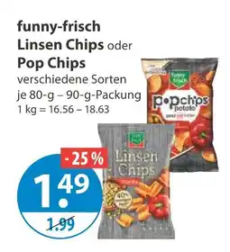 V Markt Funny-frisch linsen chips oder pop chips Angebot