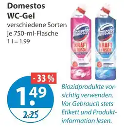 V Markt Domestos wc-gel Angebot