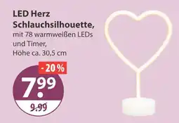 V Markt Led herz schlauchsilhouette Angebot