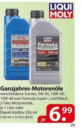 Famila Nord Ost Liqui Moly Ganzjahres Motorenöle Angebot