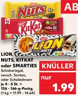 Kaufland LION, NUTS, KITKAT oder SMARTIES Angebot