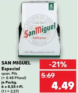 Kaufland SAN MIGUEL Especial Angebot