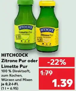 Kaufland HITCHCOCK Zitrone Pur oder Limette Pur Angebot