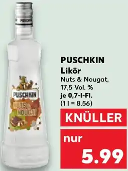 Kaufland PUSCHKIN Likör Angebot