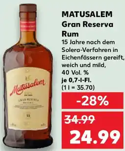 Kaufland MATUSALEM Gran Reserva Rum Angebot