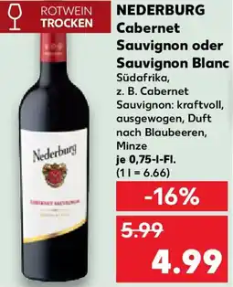 Kaufland NEDERBURG Cabernet Sauvignon oder Sauvignon Blanc Angebot