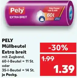 Kaufland PELY Müllbeutel Extra breit Angebot