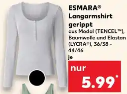 Kaufland ESMARA Langarmshirt gerippt Angebot