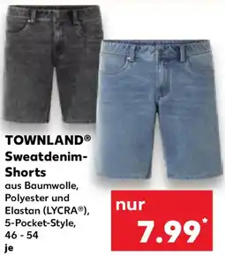Kaufland TOWNLAND Sweatdenim Shorts Angebot