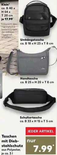 Kaufland Passenger Taschen mit Diebstahlschutz Angebot
