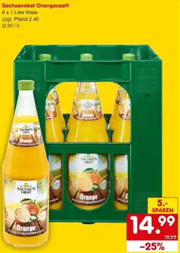 Netto Getränke Discount Sachsenobst Orangensaft Angebot